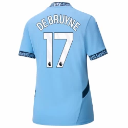 Dames Manchester City Kevin De Bruyne #17 Voetbalshirt 2024-25 Thuistenue