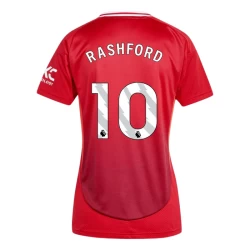 Dames Manchester United Marcus Rashford #10 Voetbalshirt 2024-25 Thuistenue