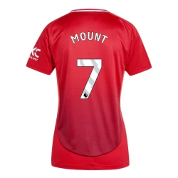 Dames Manchester United Mason Mount #7 Voetbalshirt 2024-25 Thuistenue