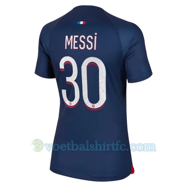 Dames Paris Saint-Germain PSG Lionel Messi #30 Voetbalshirt 2023-24 Thuistenue