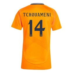 Dames Real Madrid Voetbalshirt 2024-25 Tchouameni #14 Uittenue