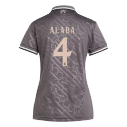 Dames Real Madrid Voetbalshirt David Alaba #4 2024-25 Thirdtenue