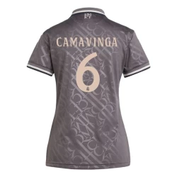 Dames Real Madrid Voetbalshirt Eduardo Camavinga #6 2024-25 Thirdtenue