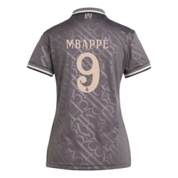 Dames Real Madrid Voetbalshirt Mbappe #9 2024-25 Thirdtenue