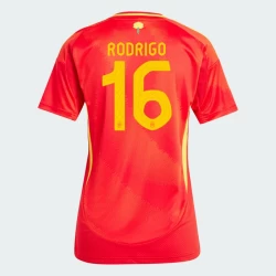 Dames Rodrigo #16 Spanje Voetbalshirt EK 2024 Thuistenue