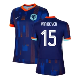 Dames Van De Ven #15 Nederlands Voetbalshirt EK 2024 Uittenue