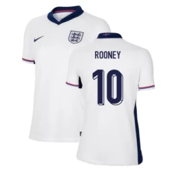 Dames Wayne Rooney #10 Engeland Voetbalshirt EK 2024 Thuistenue