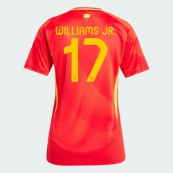 Dames Williams Jr. #17 Spanje Voetbalshirt EK 2024 Thuistenue