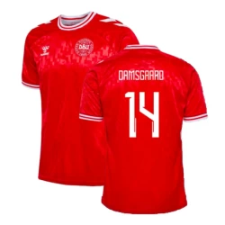 Damsgaard #14 Denemarken Voetbalshirt EK 2024 Thuistenue Heren