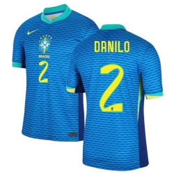 Danilo #2 Brazilië Voetbalshirt Copa America 2024 Uittenue Heren