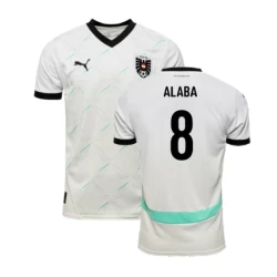 David Alaba #8 Oostenrijk Voetbalshirt EK 2024 Uittenue Heren