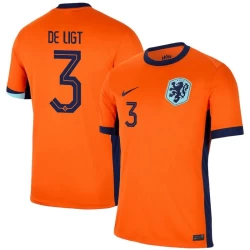 De Ligt #3 Nederlands Voetbalshirt EK 2024 Thuistenue Heren