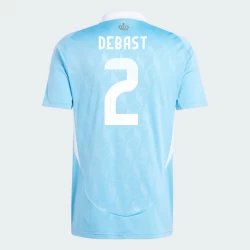 Debast #2 België Voetbalshirt EK 2024 Uittenue Heren