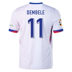 Dembele #11 Frankrijk Voetbalshirt EK 2024 Uittenue Heren