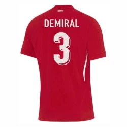 Demiral #3 Turkije Voetbalshirt EK 2024 Uittenue Heren