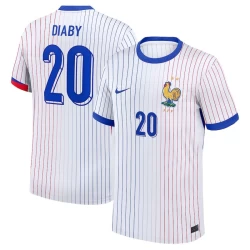 Diaby #20 Frankrijk Voetbalshirt EK 2024 Uittenue Heren