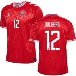 Dolberg #12 Denemarken Voetbalshirt EK 2024 Thuistenue Heren