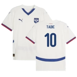 Dušan Tadić #10 Servië Voetbalshirt EK 2024 Uittenue Heren