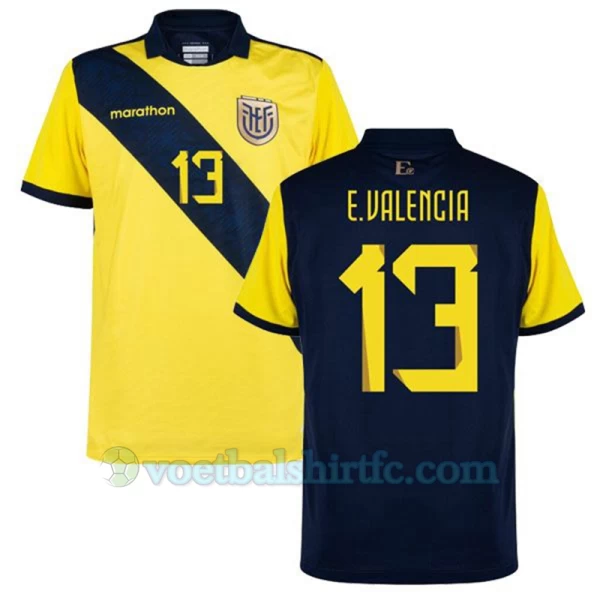 E. Valencia #13 Ecuador Voetbalshirt Copa America 2024 Thuistenue Heren