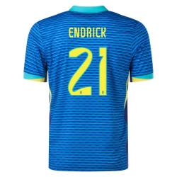 Endrick #21 Brazilië Voetbalshirt Copa America 2024 Uittenue Heren