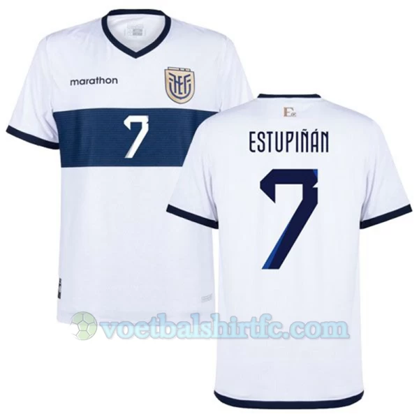 Estupinan #7 Ecuador Voetbalshirt Copa America 2024 Uittenue Heren