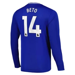 Everton FC Beto #14 Voetbalshirt 2024-25 Thuistenue Heren Lange Mouw