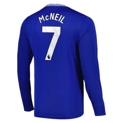Everton FC McNeil #7 Voetbalshirt 2024-25 Thuistenue Heren Lange Mouw
