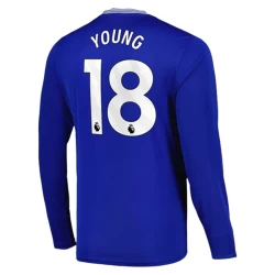 Everton FC Young #18 Voetbalshirt 2024-25 Thuistenue Heren Lange Mouw