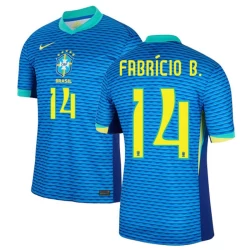 Fabricio B. #14 Brazilië Voetbalshirt Copa America 2024 Uittenue Heren