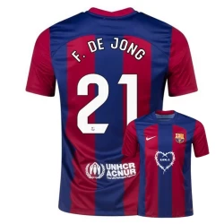 FC Barcelona Frenkie de Jong #21 Voetbalshirt 2023-24 x Karol G Thuistenue Heren