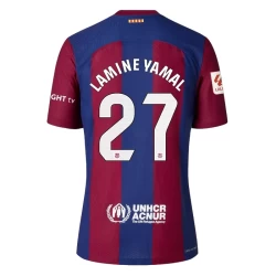 FC Barcelona Lamine Yamal #27 Voetbalshirt 2023-24 Thuistenue Heren