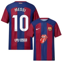 FC Barcelona Lionel Messi #10 Voetbalshirt 2023-24 x Rolling Stones Thuistenue Heren