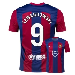 FC Barcelona Robert Lewandowski #9 Voetbalshirt 2023-24 x Karol G Thuistenue Heren