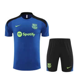 FC Barcelona Trainings T-Shirt Set 2024-25 Blauw
