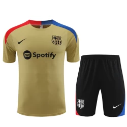 FC Barcelona Trainings T-Shirt Set 2024-25 Gold