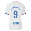 FC Barcelona Voetbalshirt 2023-24 Robert Lewandowski #9 Uittenue Heren