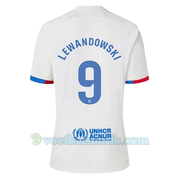 FC Barcelona Voetbalshirt 2023-24 Robert Lewandowski #9 Uittenue Heren