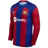 FC Barcelona Robert Lewandowski #9 Voetbalshirt 2023-24 Thuistenue Heren Lange Mouw