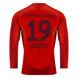 FC Bayern München Alphonso Davies #19 Voetbalshirt 2024-25 Thuistenue Heren Lange Mouw