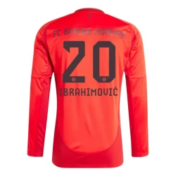 FC Bayern München Ibrahimovic #20 Voetbalshirt 2024-25 Thuistenue Heren Lange Mouw