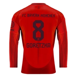 FC Bayern München Leon Goretzka #8 Voetbalshirt 2024-25 Thuistenue Heren Lange Mouw