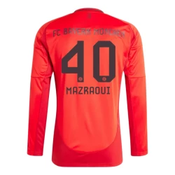 FC Bayern München Mazraoui #40 Voetbalshirt 2024-25 Thuistenue Heren Lange Mouw