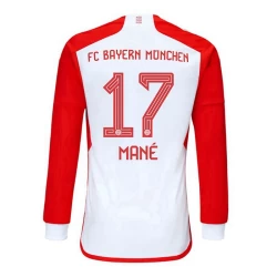 FC Bayern München Sadio Mané #17 Voetbalshirt 2023-24 Thuistenue Heren Lange Mouw