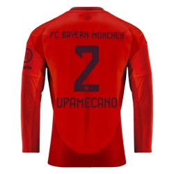 FC Bayern München Upamecano #2 Voetbalshirt 2024-25 Thuistenue Heren Lange Mouw