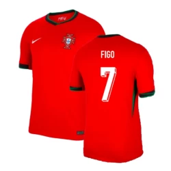 Figo #7 Portugal Voetbalshirt EK 2024 Thuistenue Heren