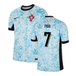 Figo #7 Portugal Voetbalshirt EK 2024 Uittenue Heren