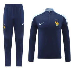 Frankrijk Trainingsshirt Set 2024 Navy