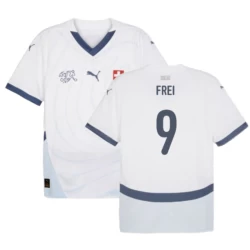 Frei #9 Zwitserland Voetbalshirt EK 2024 Uittenue Heren