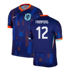 Frimpong #12 Nederlands Voetbalshirt EK 2024 Uittenue Heren