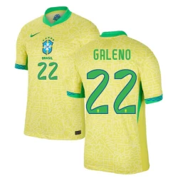 Galeno #22 Brazilië Voetbalshirt Copa America 2024 Thuistenue Heren